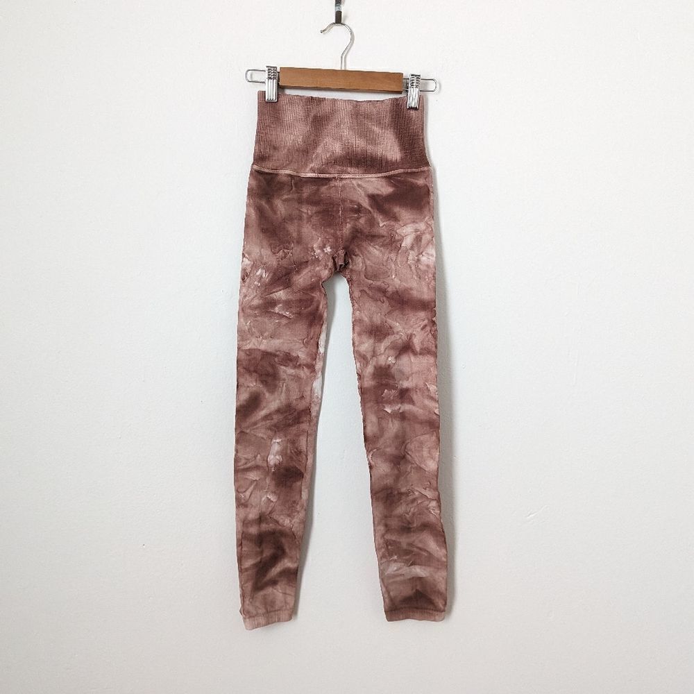 Free People FP Movement pink tie dye Good Karma seamless high waisted leggings - Picture 4 of 5